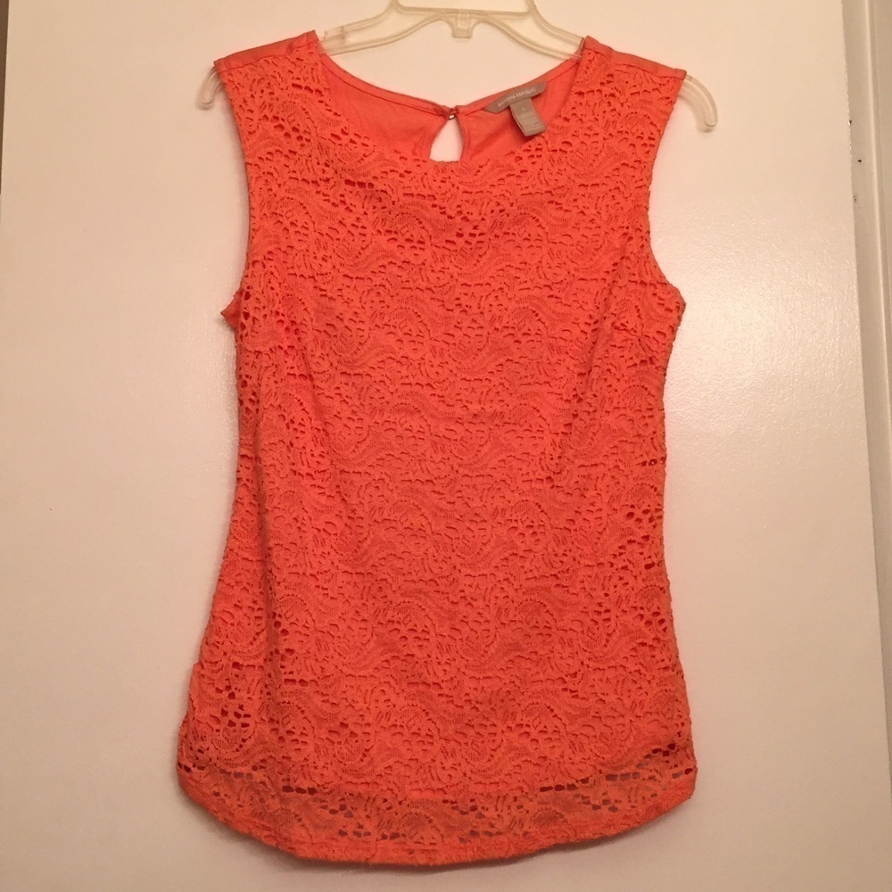 Lace Orange Top‎ LOWEST PRICE!